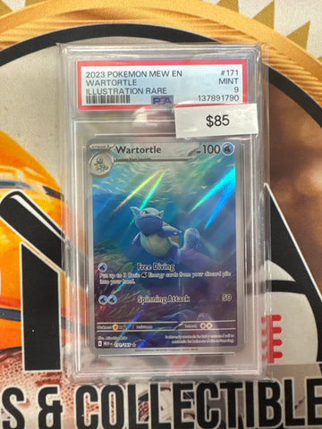 Pokémon Wartortle Illustration Rare (151) 171/165 PSA 9