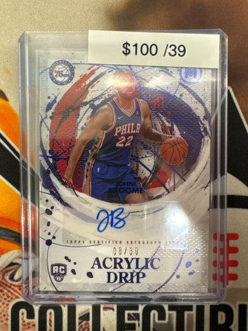 2026 Topps Motif Basketball Johni Broome Rookie Acrylic Drip Autograph Blue Refractor /39