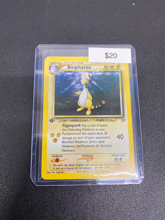 Pokemon Ampharos 1/111 1st Edition Neo Genesis Holo