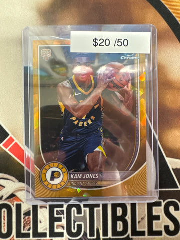 2025 Topps Bowman Basketball Sapphire Kam Jones Rookie Gold Sapphire /50