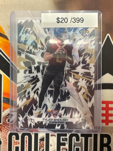 2026 Topps Resurgence NFL Tyler Shough Black & White Surge Refractor /399