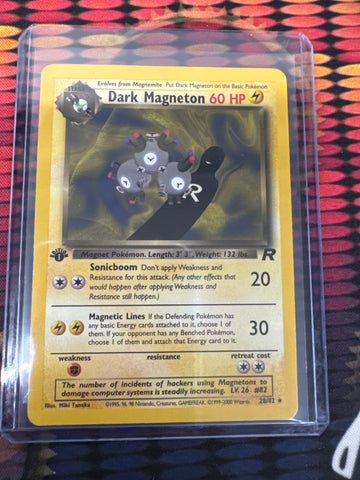 Pokemon Dark Magneton 1st edition 28/82 Team Rocket