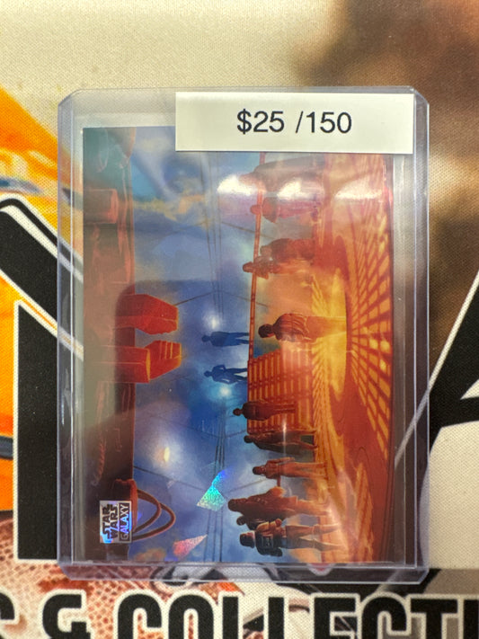 2025 Topps Star Wars Galaxy Carbonite Chamber Cracked Ice Refractor /150