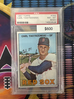 1967 Topps Baseball Carl Yastrzemski PSA 8 (OC)
