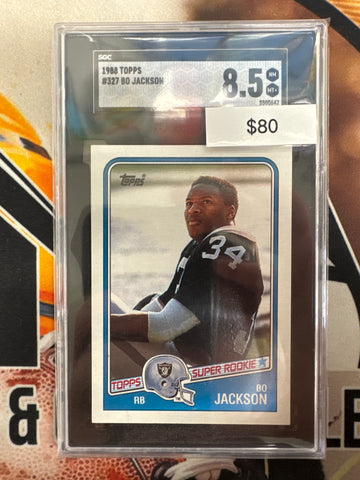 1980 Topps NFL Bo Jackson Topps Super Rookie SGC 8.5