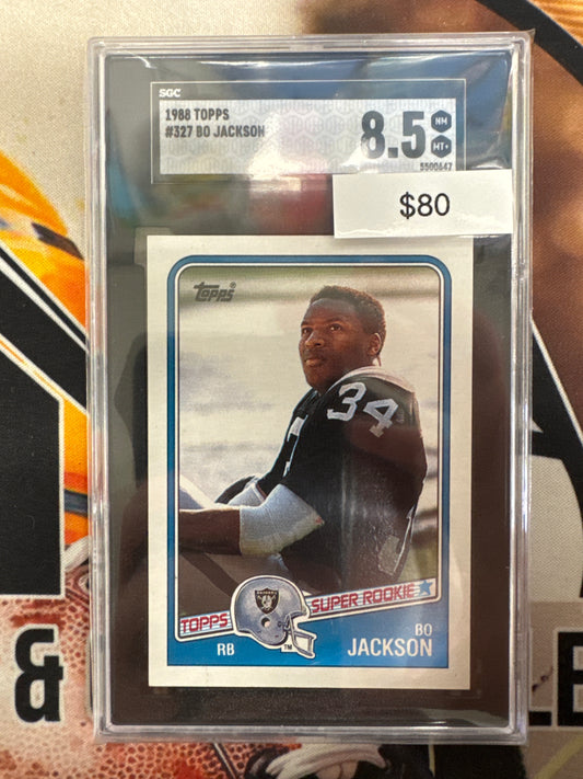 1980 Topps NFL Bo Jackson Topps Super Rookie SGC 8.5