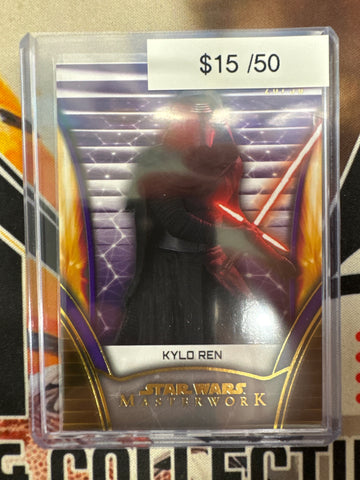 2025 Topps Star Wars Masterwork Kylo Ren Purple Refractor /50