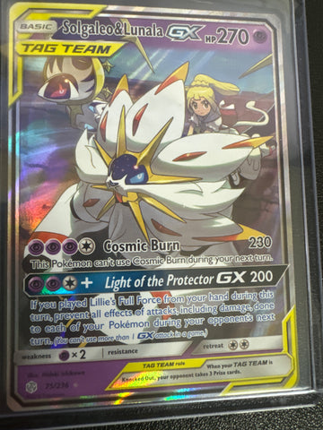 Pokémon Solgaleo & Lunala GX Cosmic Eclipse Tag Team 75/236