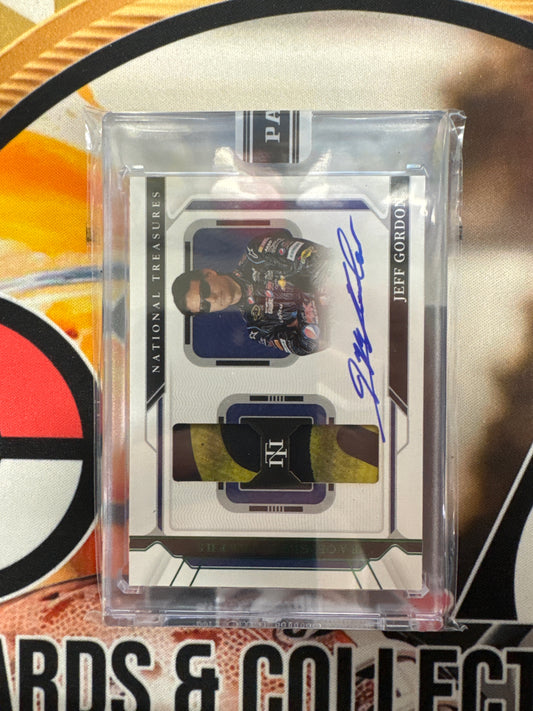 2025 Panini Black Box Jeff Gordon 1/1 Dual Patch Autograph National Treasures