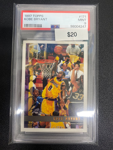 1997 Topps Kobe Bryant PSA 9