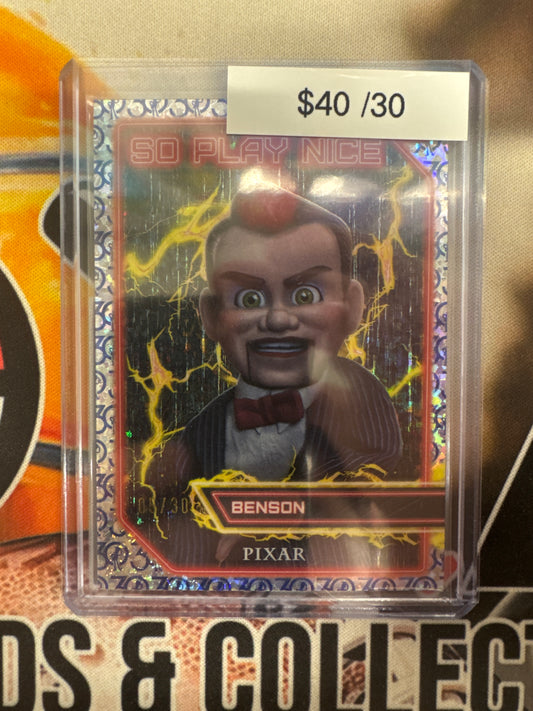 2026 Topps Toy Story 30th Anniversary So Play Nice Benson 30th Anniversary Refractor /30