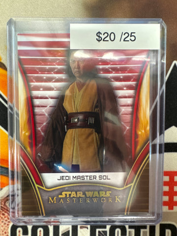 2025 Topps Star Wars Masterwork Jedi Master Sol Red Refractor /25