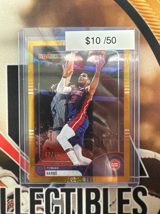 2026 Topps NBA Hoops Tobias Harris Gold Speckle Foilboard Refractor /50