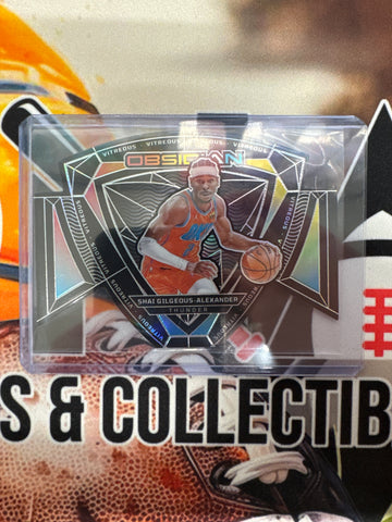 2023-24 Panini Obsidian NBA Shai Gilgeous-Alexander Vitreous Die-Cut