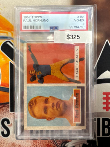 1957 Topps Football Paul Hornung PSA 4