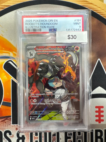 Pokemon Team Rocket’s Houndoom 191/182 Destined Rivals PSA 9