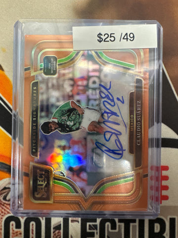 2025-26 Panini Select Road To World Cup Claudio Suarez Autograph Orange Refractor /49