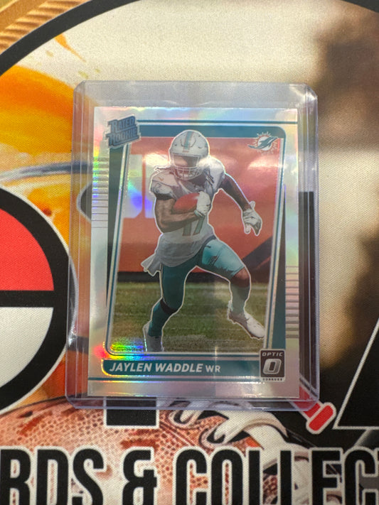 2021 Panini Donruss Optic NFL Jaylen Waddle Rated Rookie Holo