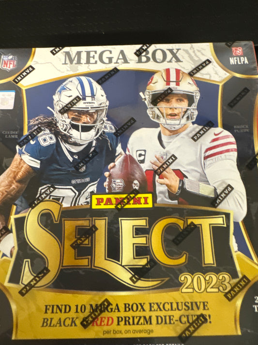 2023 Select NFL mega black & red die cuts