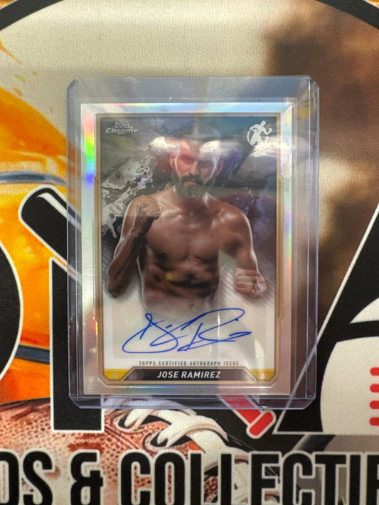 2024 Topps Chrome Boxing Jose Ramirez Refractor Autograph