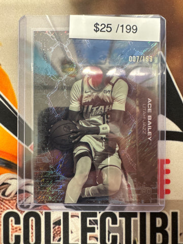2026 Topps Chrome NBA X Cactus Jack Ace Bailey Rookie Teal Shimmer Refractor /199