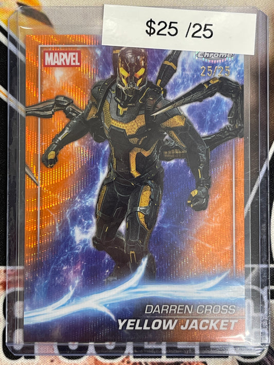 2025 Topps Chrome Marvel Studios Yellow Jacket Darren Cross Orange Wave /25
