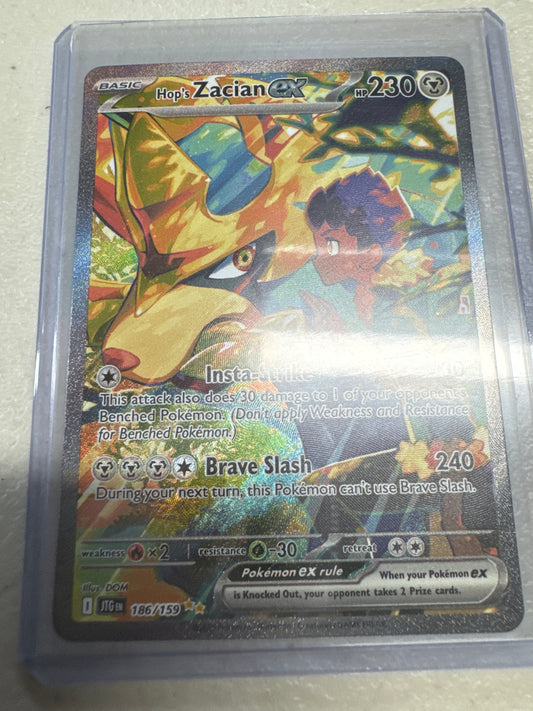 Pokemon Hop’s Zacian ex 186/159 Journey Together