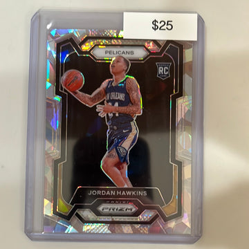 2023 Prizm Jordan Hawkins cracked ice rookie