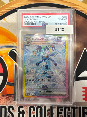 2024 Pokemon SV8a Japanese Glaceon Ex 206/187 Special Art Rare PSA 10