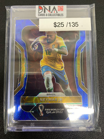 2022 Prizm FIFA World Cup Qatar Neymar Jr Blue Scope /135