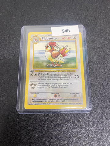 Pokémon Pidgeotto Base Set 1st Edition Shadowless 22/102