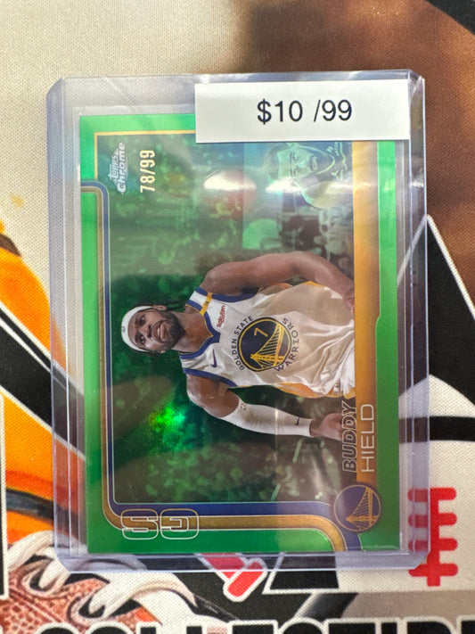 2025-26 Topps Chrome NBA Buddy Hield Green Refractor /99