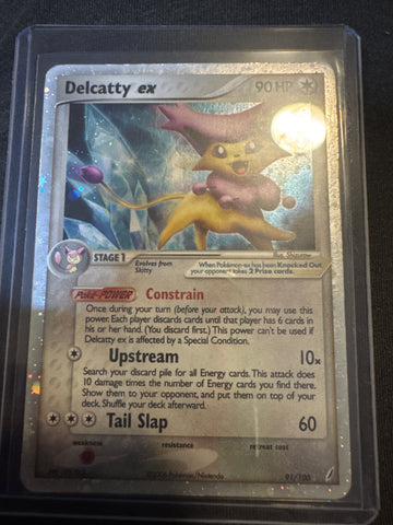 Pokemon Delcatty ex 91/100 Crystal Guardians DM