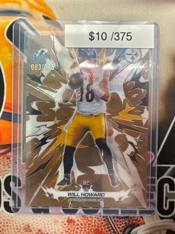 2026 Topps Resurgence NFL Will Howard Rookie Bronze Surge Refractor /375