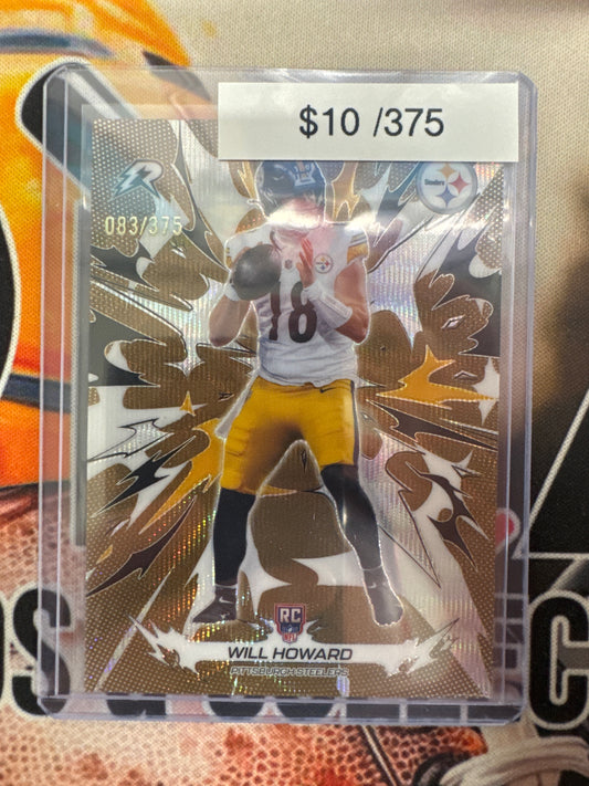 2026 Topps Resurgence NFL Will Howard Rookie Bronze Surge Refractor /375