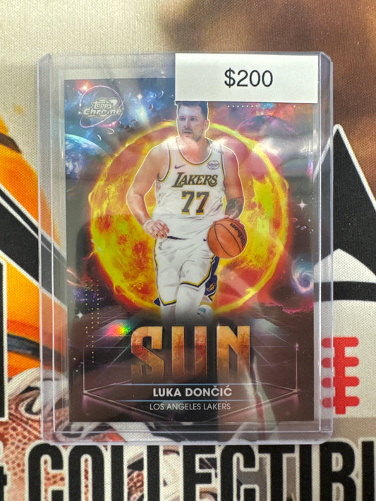 2026 Topps Chrome Cosmic NBA Luka Doncic Planetary Pursuit The Sun Case Hit