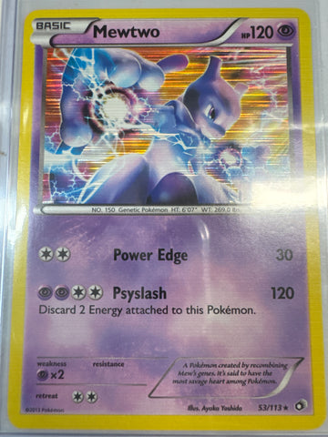 Pokemon Mewtwo Holo 53/113 Legendary Treasures