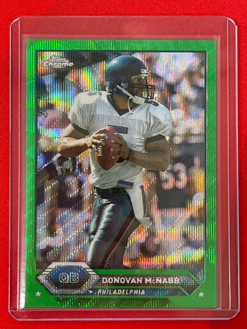 2024 Topps Chrome Football Donovan McNabb Green Wave /99