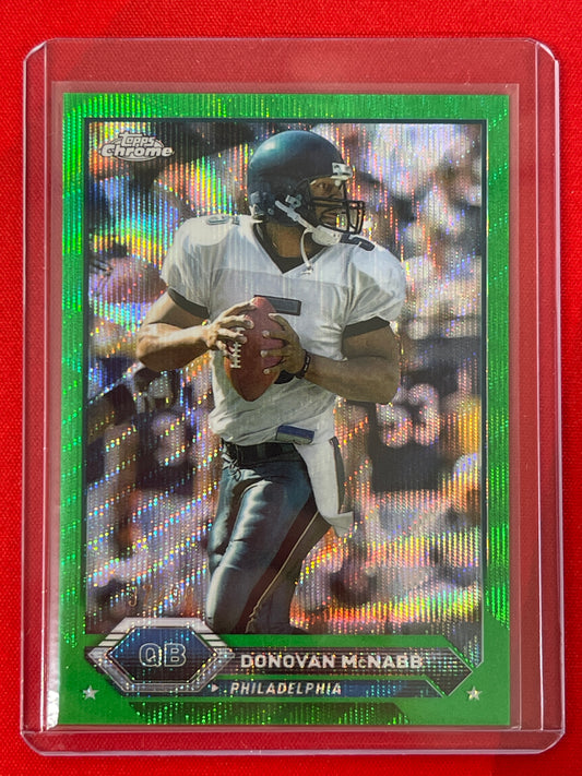 2024 Topps Chrome Football Donovan McNabb Green Wave /99