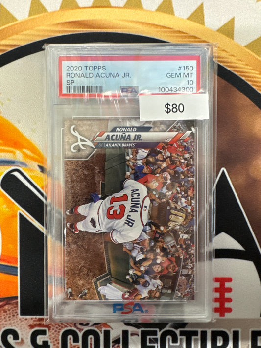 2020 Topps MLB Ronald Acuna Jr. SP PSA 10