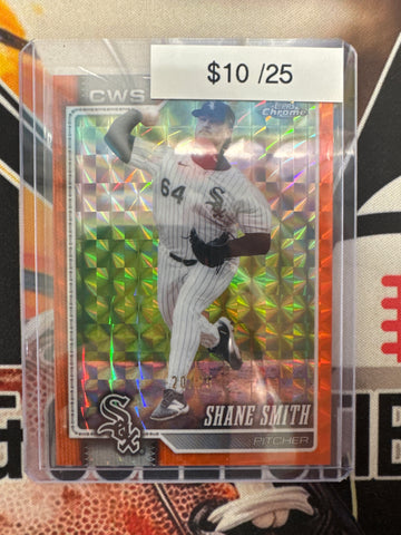 2026 Topps Chrome MLB Shane Smith Orange Geometric Refractor /25