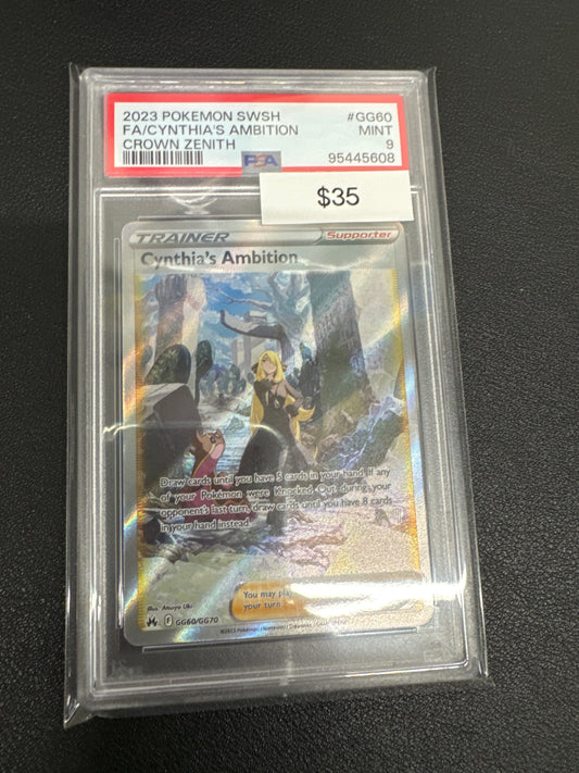 Pokemon Cynthia’s Ambition GG60/GG70 PSA 9