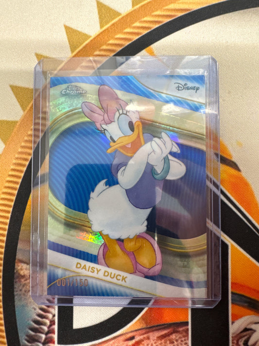 2025 Topps Chrome Disney Daisy Duck Blue Refractor /150