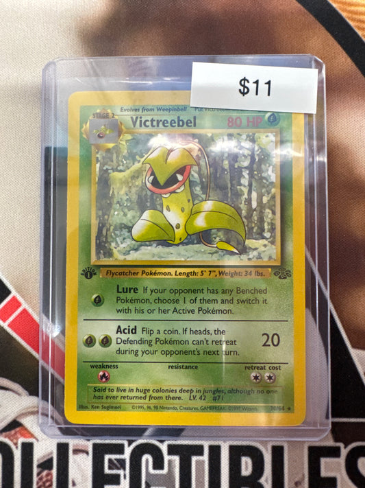Pokémon Victreebel Jungle 1st Edition 30/64 LP