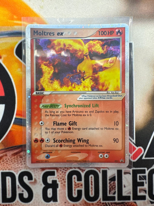 Pokémon Moltres Ex 031 EX Collectors Window Tins Promo LP