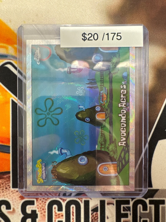 2025 Topps Chrome SpongeBob Avocondo Acres Hyper Refractor /175