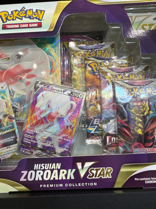 Pokemon Hisuian Zoroark VStar Premium collection box