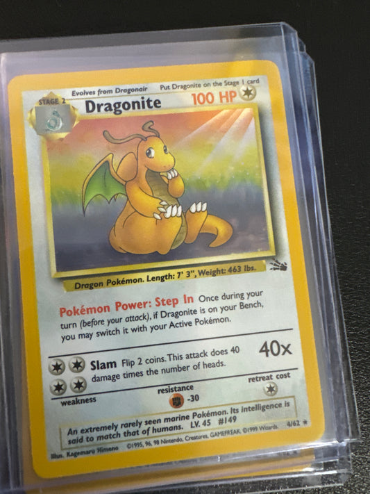 Pokémon Dragonite Fossil Holo 4/62