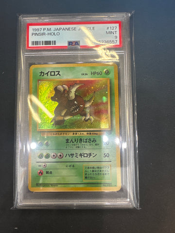 Pokémon Japanese Pinsir Holo Jungle No. 127 PSA 9