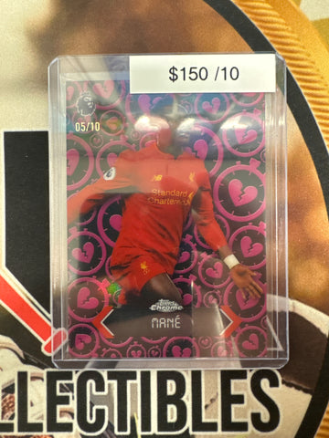 2026 Topps Chrome Champions League Sadio Mane Stoppage Time Black Refractor /10